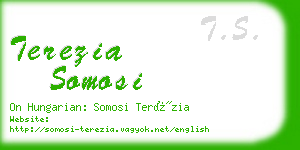 terezia somosi business card